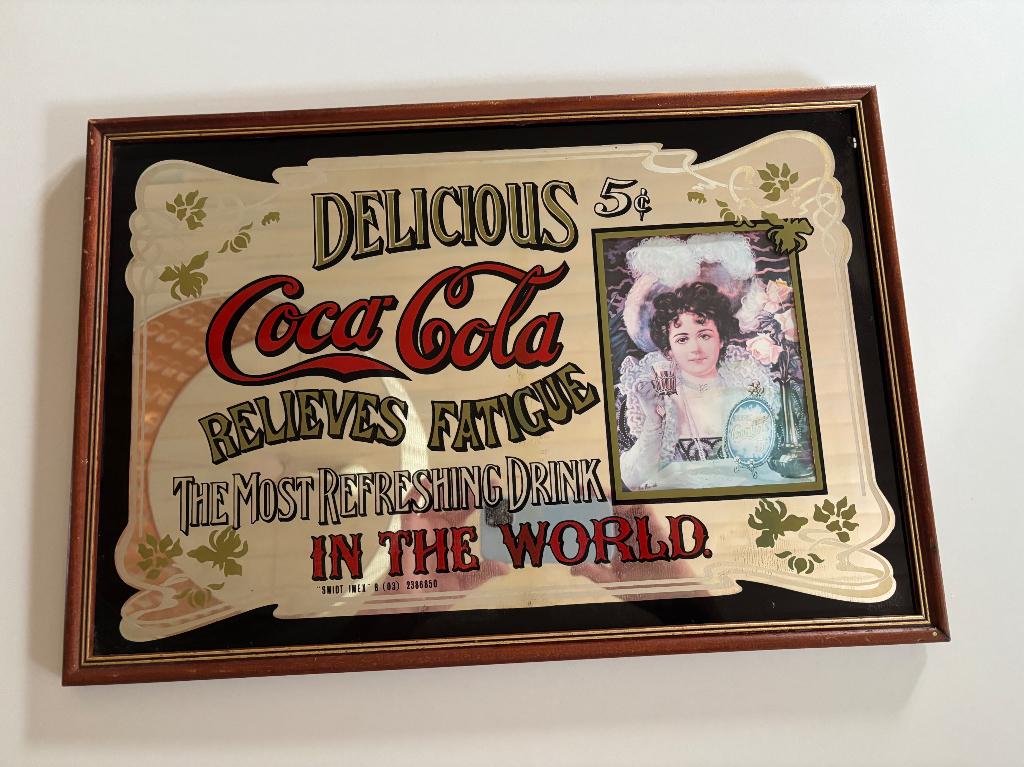 VINTAGE COCA COLA RECLAMESPIEGEL, Ophalen of Verzenden