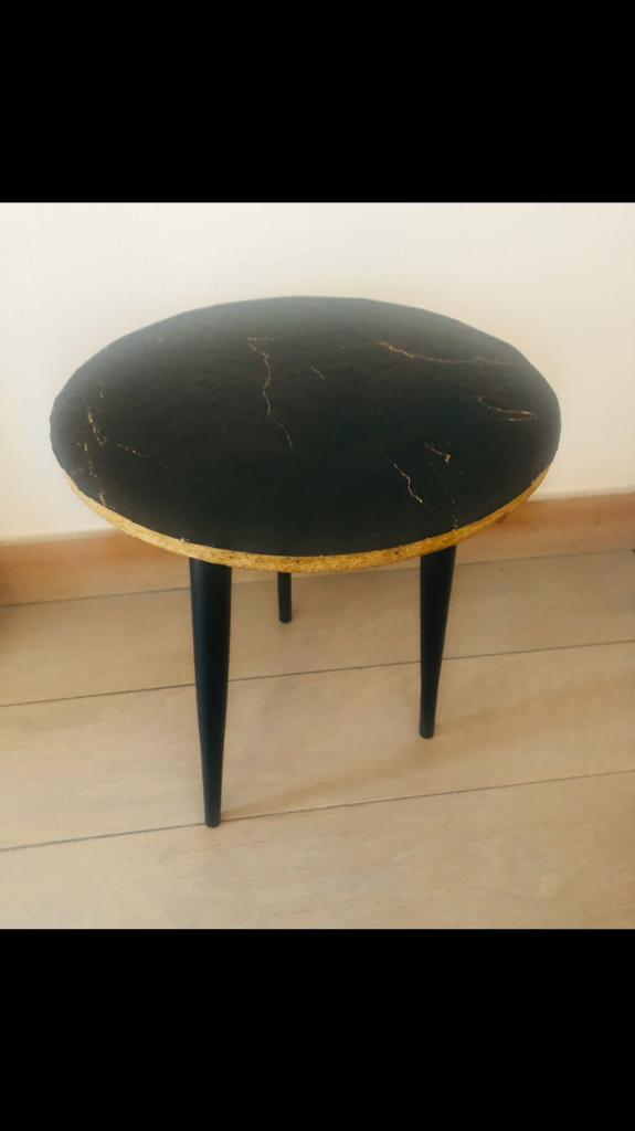 Table d'appoint ronde élégante  (Ø 33 cm), Enlèvement ou Envoi, Utilisé, Rond