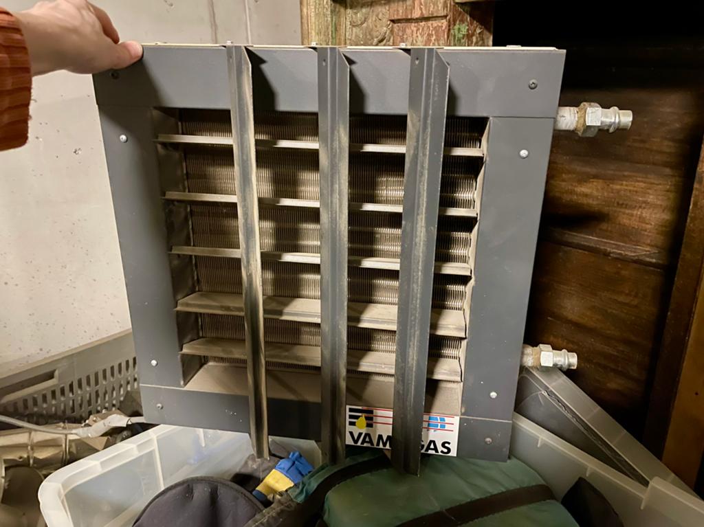 Vamagas werkplaatsverwarming, Ophalen, 30 tot 80 cm, Gebruikt, Radiator