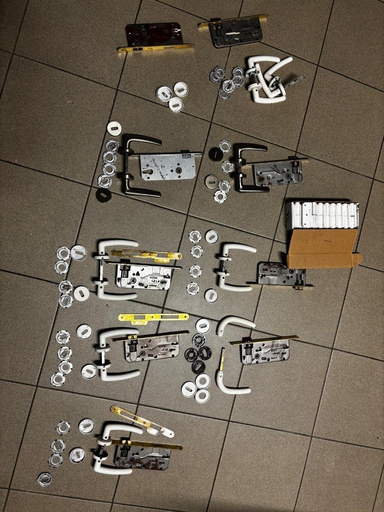deurbeslag voor verfdeuren, Moins de 200 cm, Synthétique, Porte intérieure, Enlèvement
