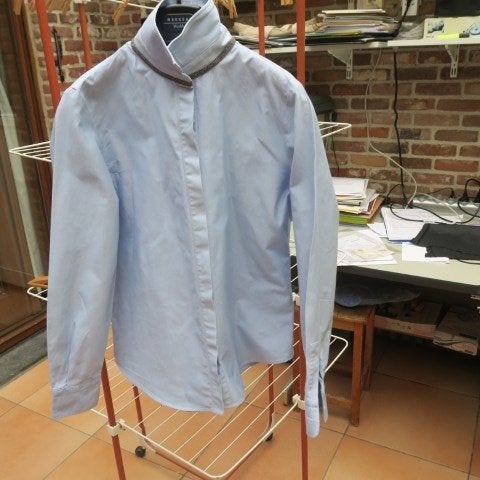 Blouse lichtblauw Fabiana Filippi mt 38 (it 42), Kleding | Dames, Maat 38/40 (M), Blauw, Ophalen of Verzenden, Zo goed als nieuw