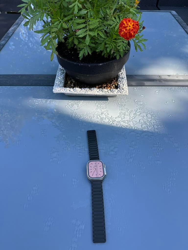 Apple Watch ultra 2 titanium GPS LTE, Ophalen, IOS, Zo goed als nieuw, Waterdicht