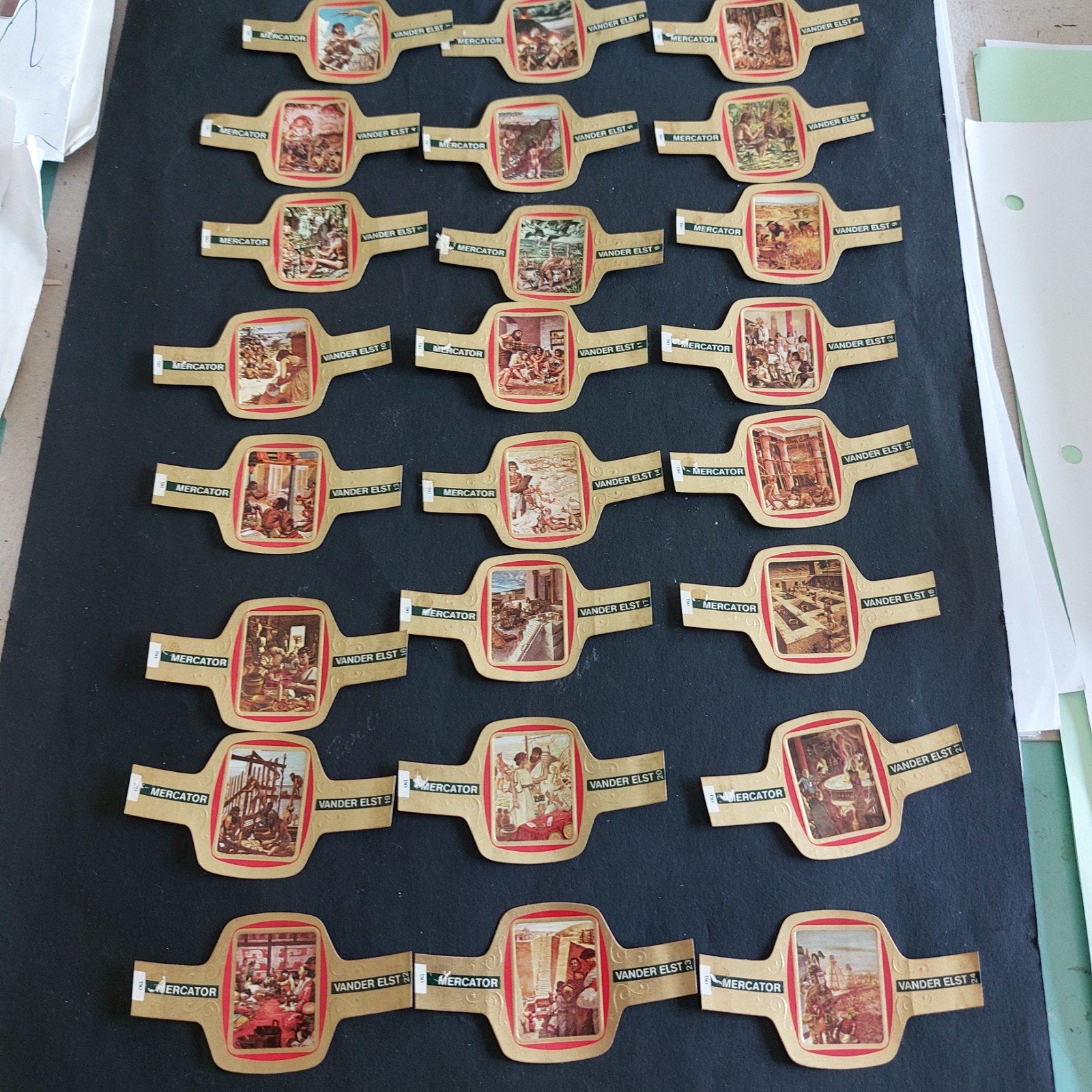 Reeks sigarenbandjes Mercator Vander Elst, Ophalen of Verzenden, Sigarenbandjes
