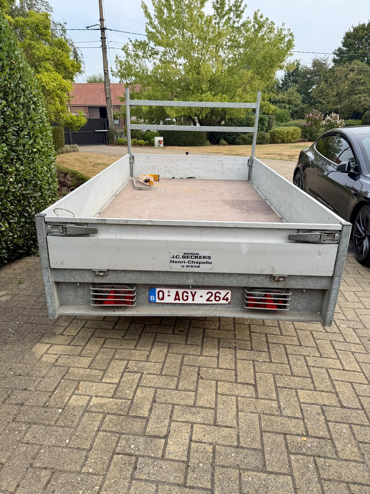 Henra dubbelassige aanhangwagen van 2.700 kg, Ophalen of Verzenden, Zo goed als nieuw