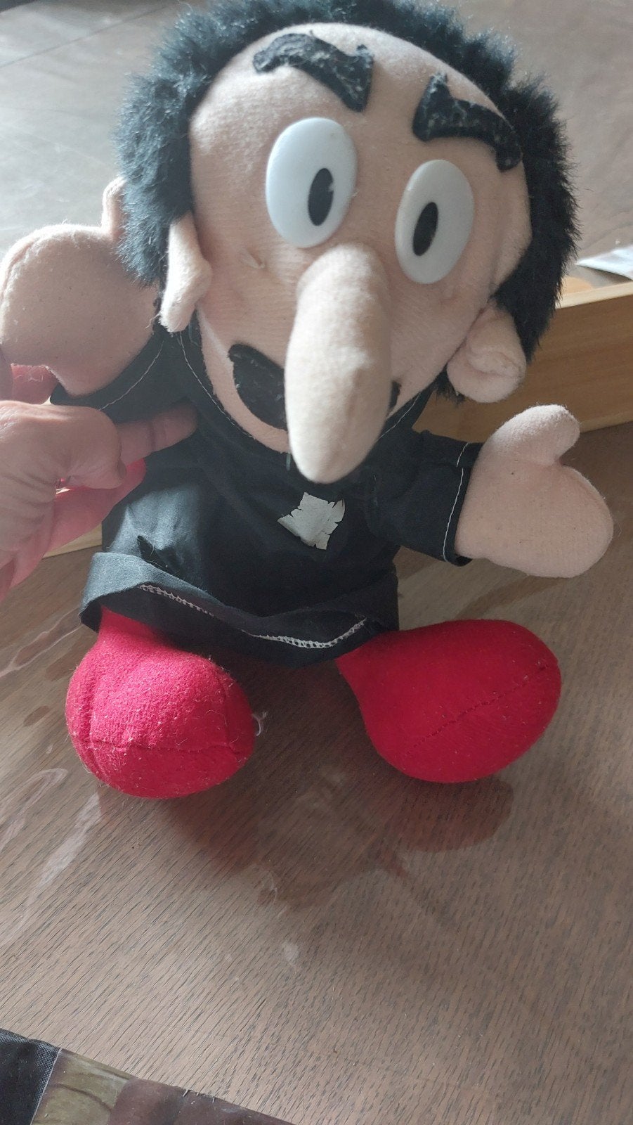 Peluche Vintage Gargamel Les Schtroumpfs - Peyo / Puppy 1990, Collections, Enlèvement ou Envoi, Gargamel, Bande dessinée