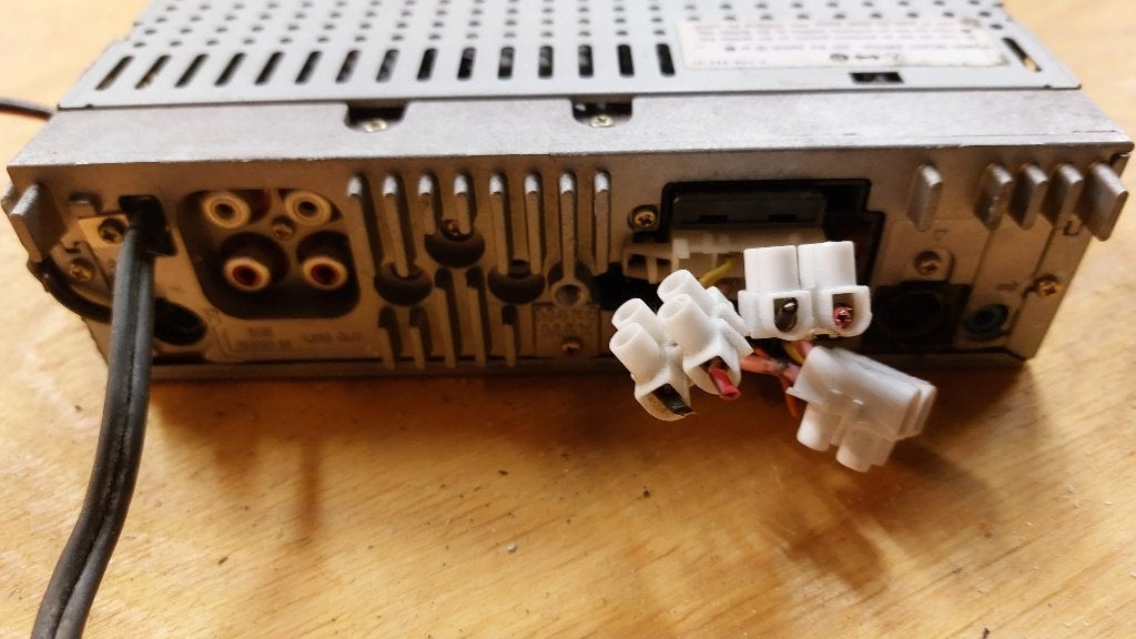 auto radio met cassette deck Sony, Ophalen