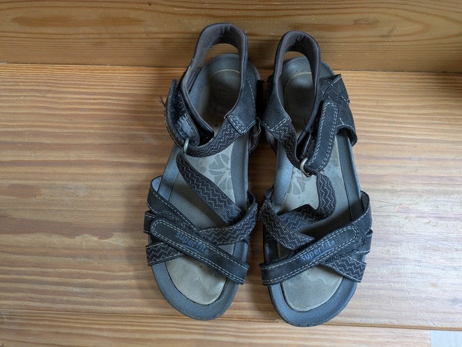 Superfit - sandales fille noir - pointure 34, Enlèvement, Utilisé, Fille