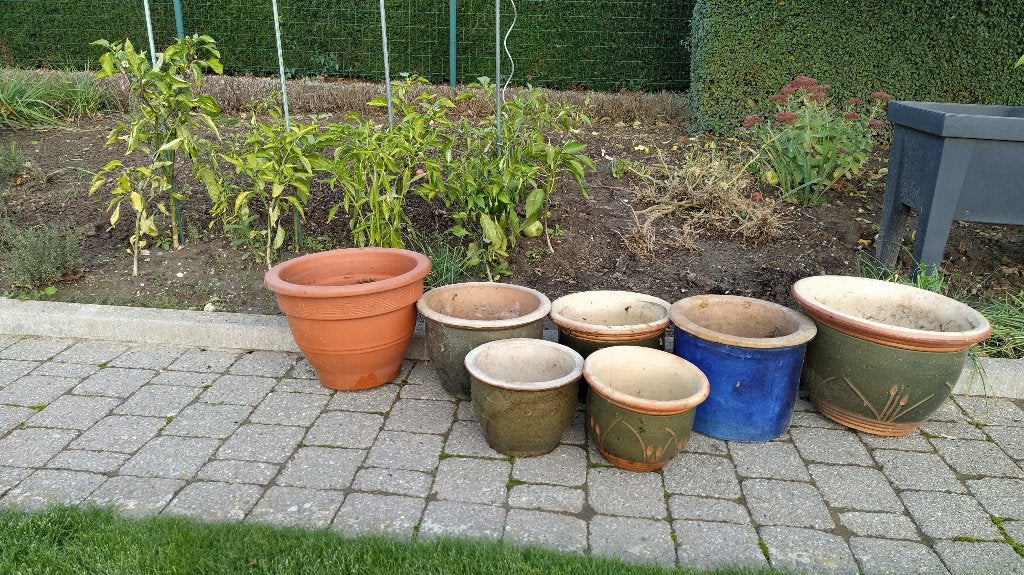bloempotten, Gebruikt, Rond, Minder dan 40 cm, Ophalen