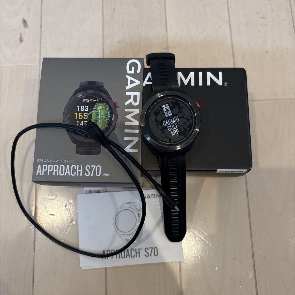 Garmin Approach S70 47mm golf GPS smartwatch, Ophalen of Verzenden, GPS, Zo goed als nieuw