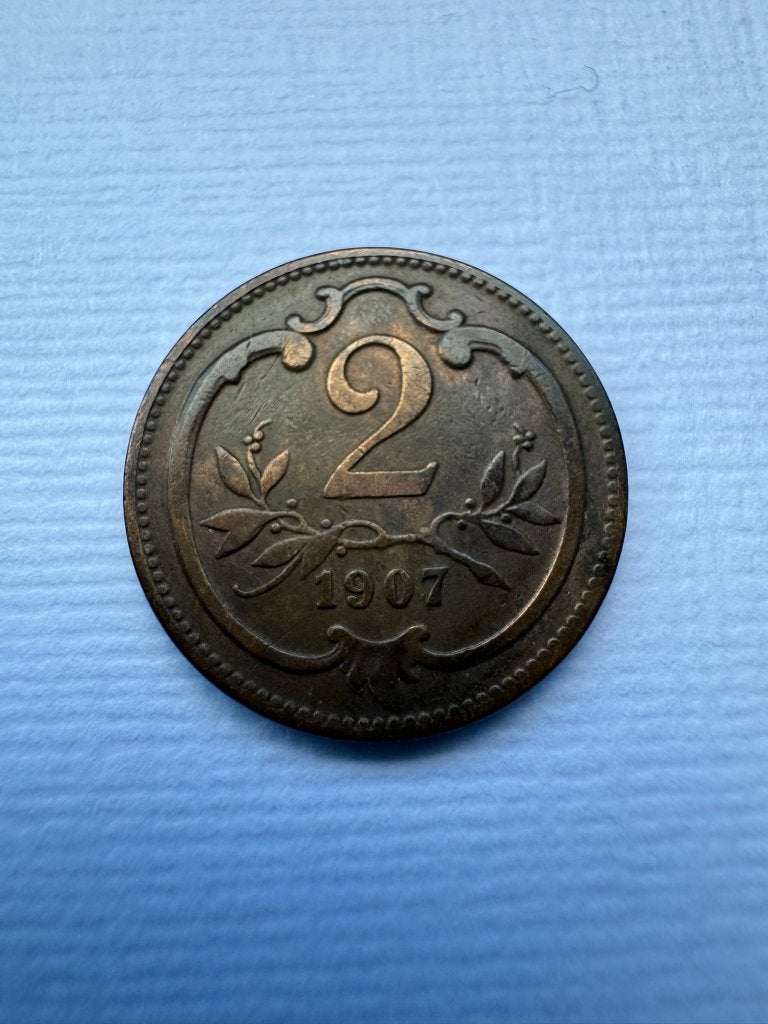 Autriche - 2 heller 1907, Enlèvement ou Envoi, Autriche, Monnaie en vrac