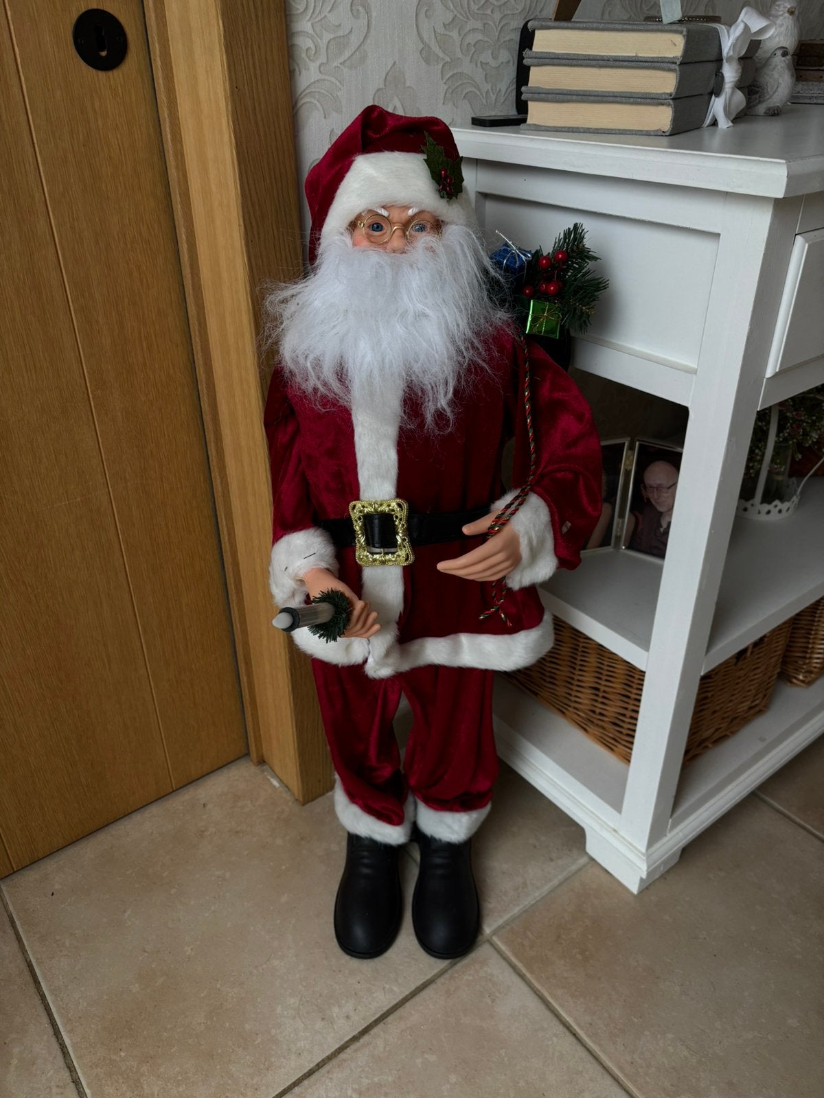 Père Noël de 90 cm de haut mouvement et avec de la musique, Divers, Enlèvement ou Envoi, Comme neuf