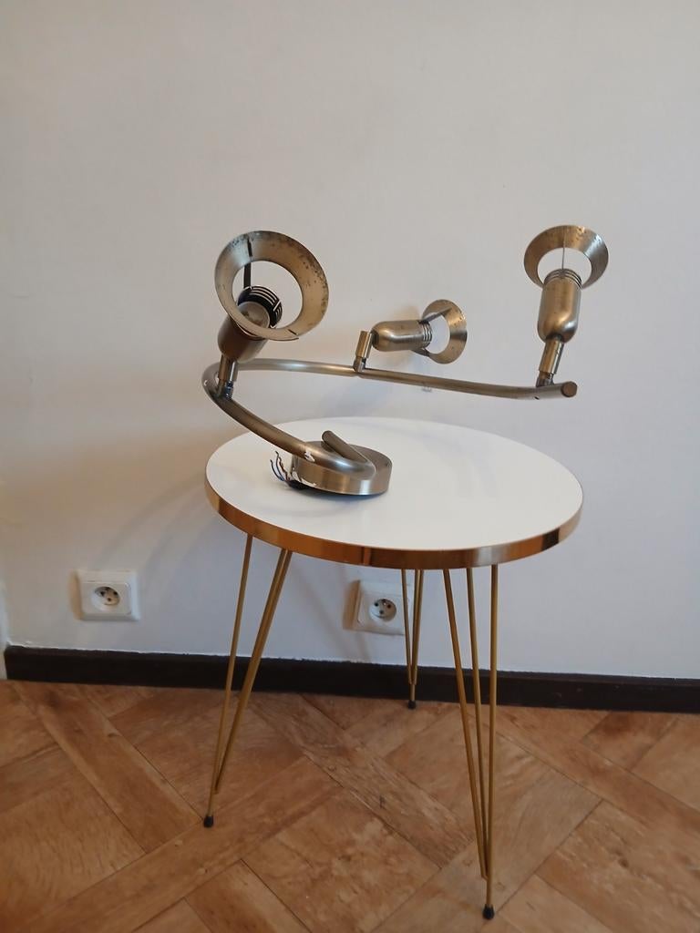 „Massive” plafondlamp, Huis en Inrichting, Ophalen of Verzenden, Metaal