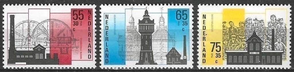 Pays-Bas 1987 - Yvert 1285-1287 - Commerce et tehnolog (PF), Envoi, Non oblitéré