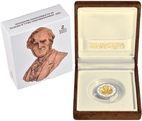 2 euro Vaticaanstad 2023 Manzoni Proof, Ophalen of Verzenden, Vaticaanstad, 2 euro