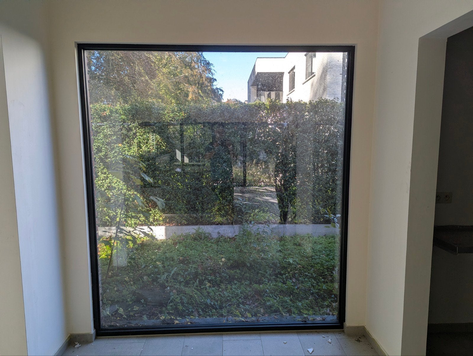 Groot aluminium vast raam 200 x 230 cm - zwart profiel, Ophalen, Zwart