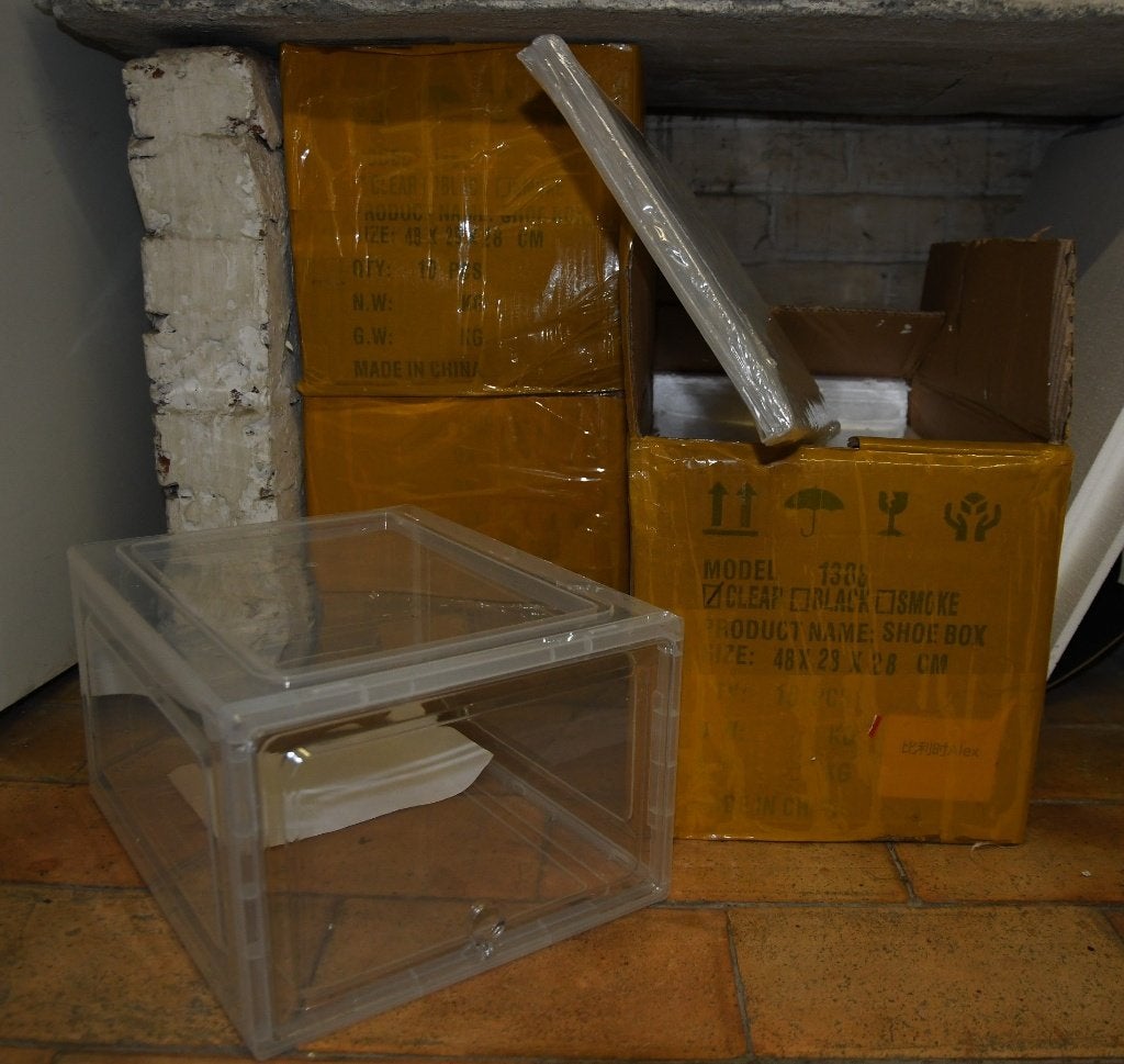 Doorzichtige plastic opbergdozen, Doe-het-zelf en Bouw, Kratten en Dozen, Ophalen, Doos, Minder dan 50 cm, Minder dan 40 cm