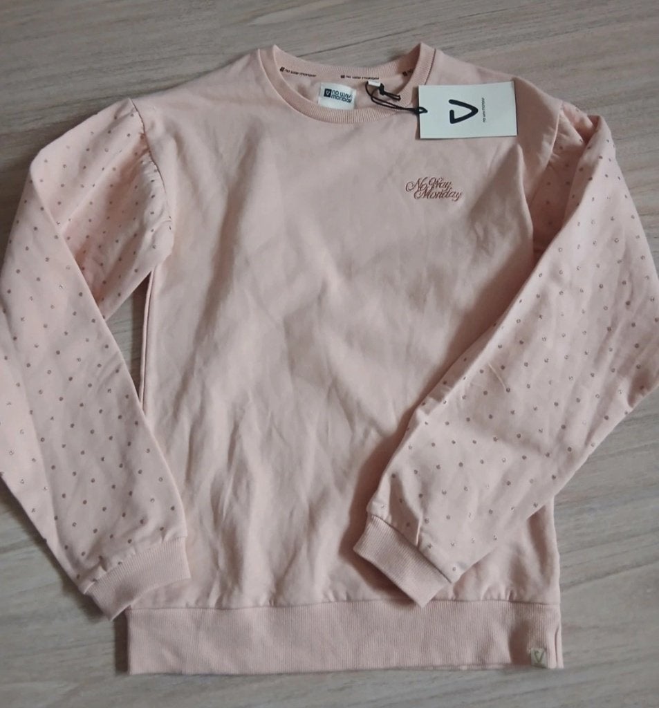 Trui No way Monday - 13/14 jaar, Kinderen en Baby's, Kinderkleding | Maat 158, Meisje, Trui of Vest, Nieuw, Ophalen of Verzenden
