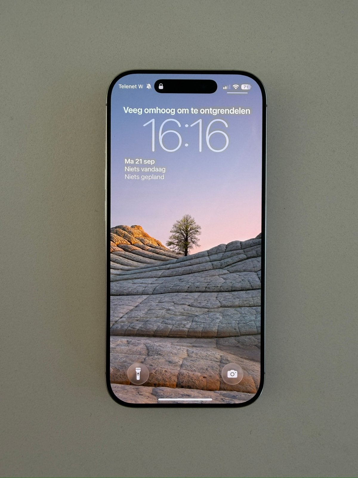 iPhone 16 Pro 256GB Natural Titanium, Telecommunicatie, Gebruikt, 90 %, Ophalen, 256 GB
