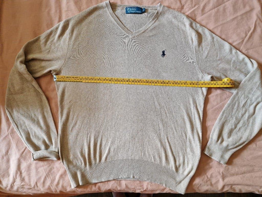V-hals trui Ralph Lauren - maat S, Kleding | Heren, Truien en Vesten, Ralph Lauren polo, Beige, Ophalen of Verzenden, Zo goed als nieuw