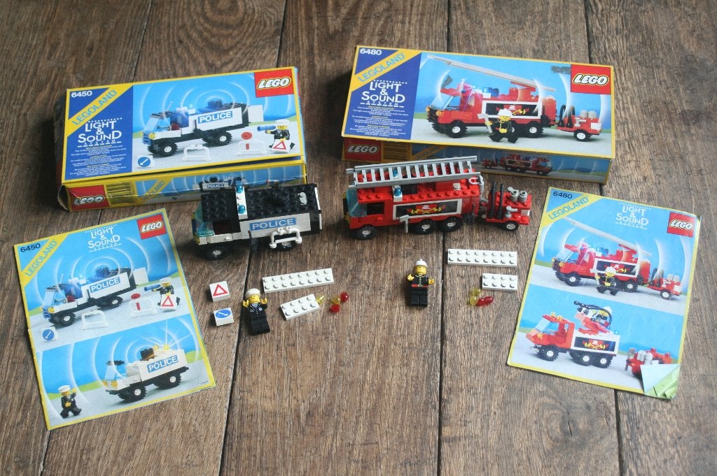 2 x lego light & sound sets 6450 en 6480 + doos SPOTPRIJS, Kinderen en Baby's, Speelgoed | Duplo en Lego, Lego, Ophalen of Verzenden