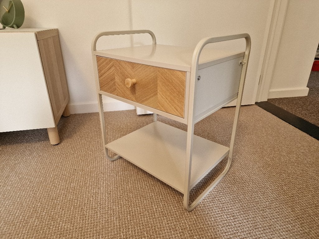 nachtkastje/bijzettafeltje, Moins de 55 cm, Comme neuf, Moins de 45 cm, Enlèvement