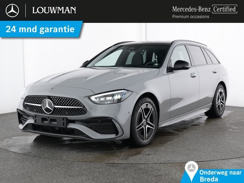 Mercedes-Benz C 300 Estate e AMG Plug-In Hybride | AMG Premi, Auto's, Automaat, Zwart, Hybride Elektrisch/Benzine, Te koop