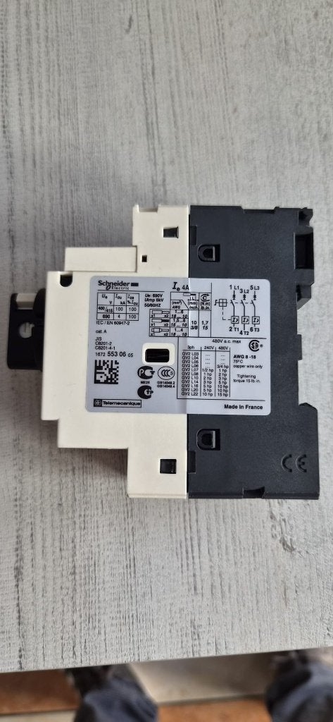 Disjoncteur / bloc Schneider Electric CB201 (Telemecanique), Doe-het-zelf en Bouw, Ophalen, Zo goed als nieuw, Schneider Electric