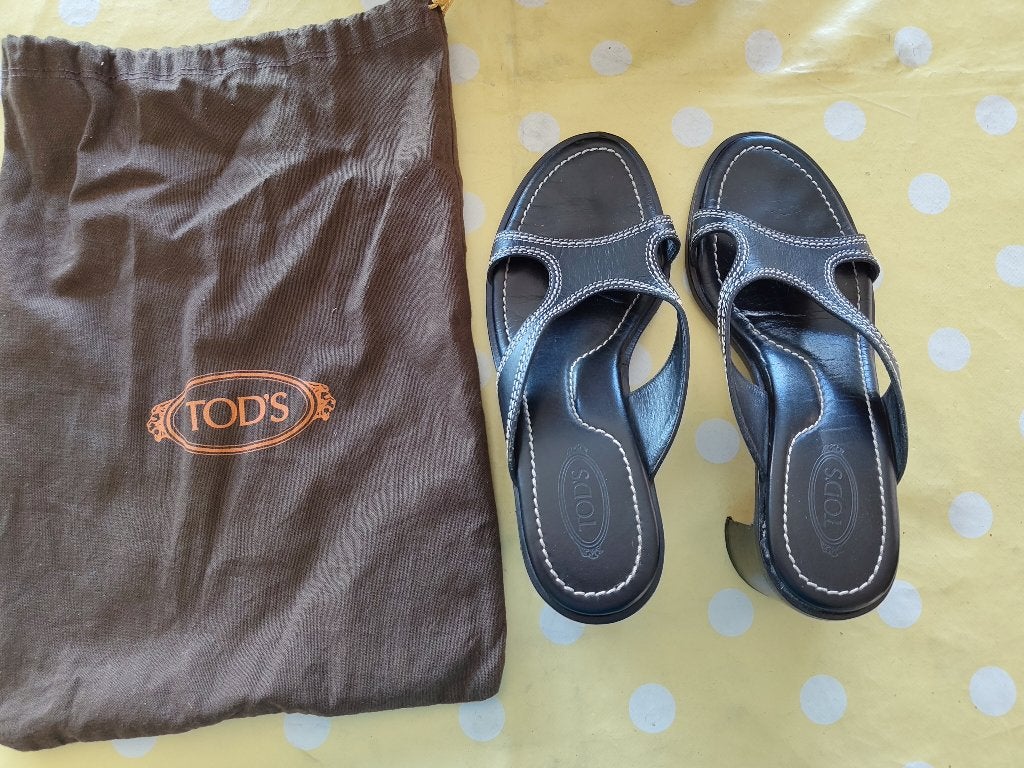 chaussures, Enlèvement, Porté, Tod's, Sandales de bain