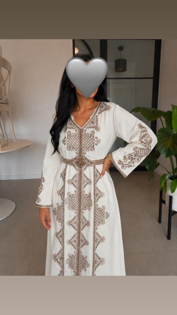 Takshita/Caftan, Kleding | Dames, Ophalen, Gedragen, Beige, Trouwjurk