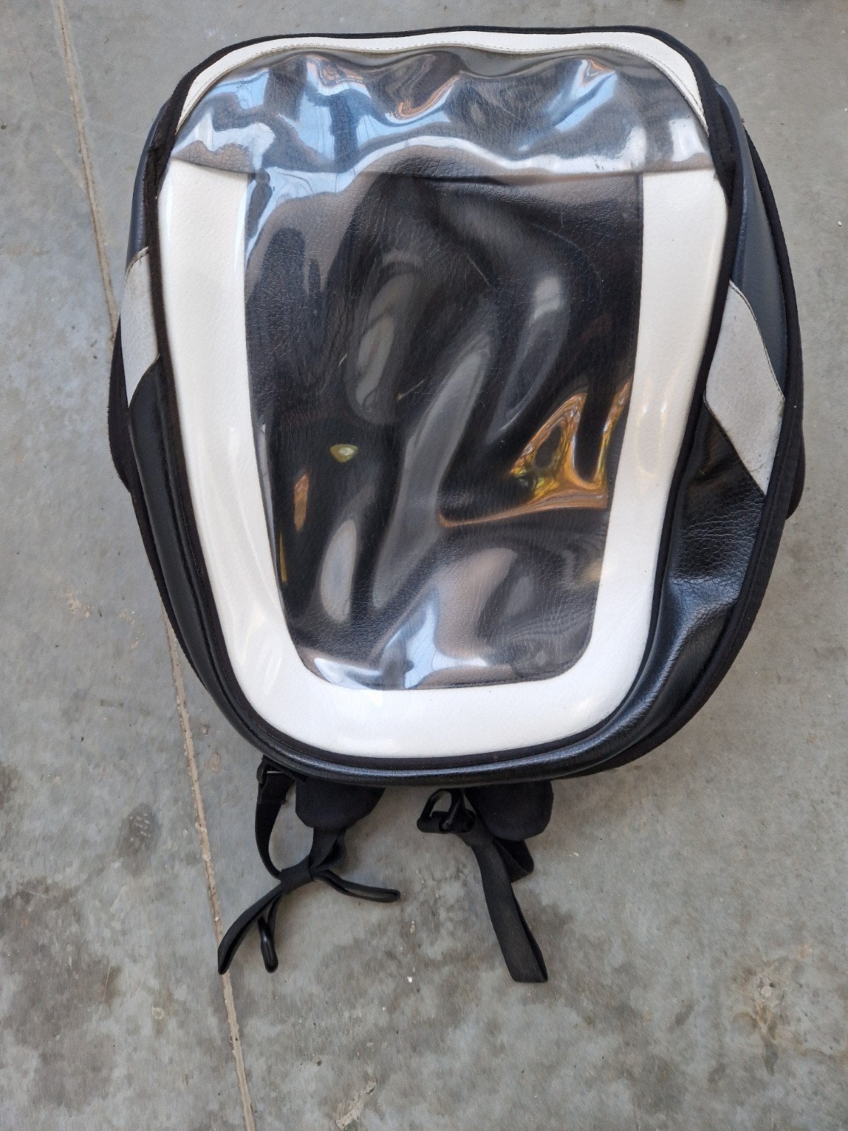Sacoche de réservoir/sac à dos pour moto Bagster (noir/blanc, Motos, Enlèvement ou Envoi