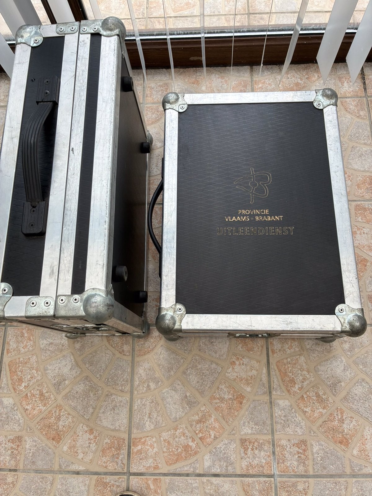 2 flightcases leeg, Ophalen, Gebruikt