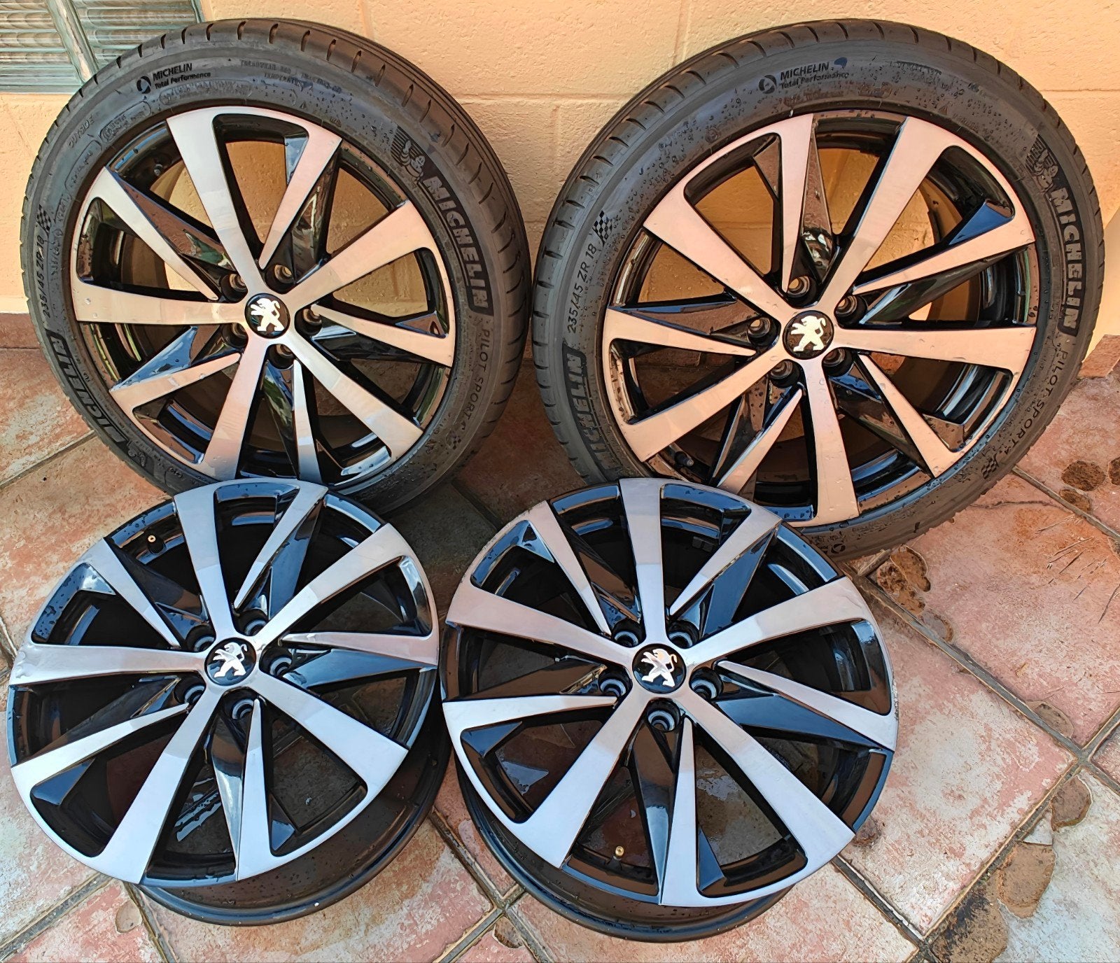 4 Jantes aluminium Peugeot Hirone 18 pouces GT Line, Pneus et Jantes, Véhicule de tourisme, Pneus été, 18 pouces