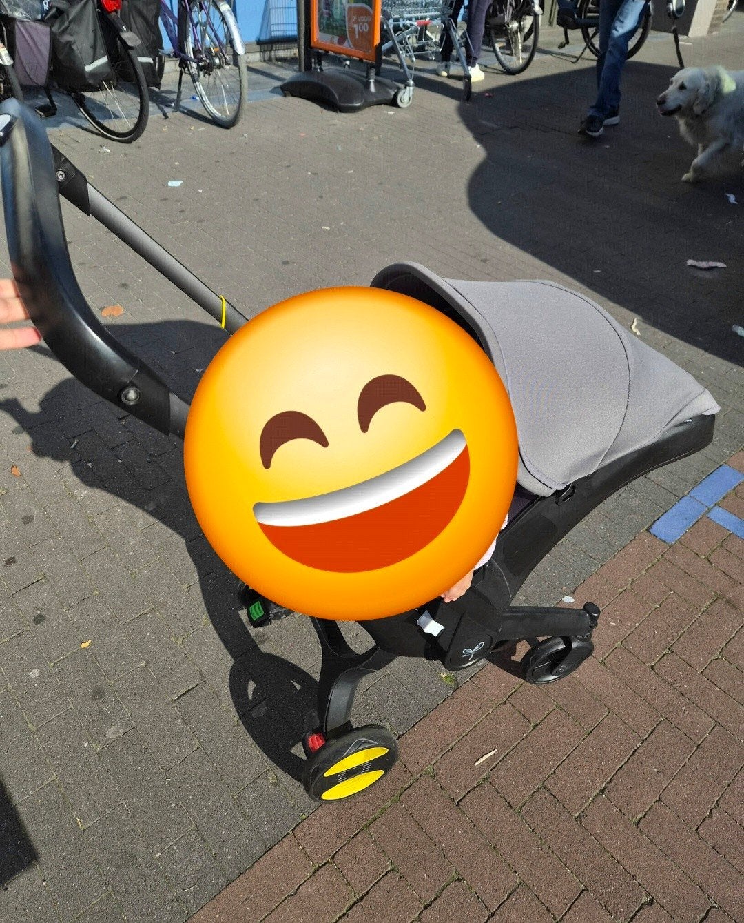 3 in 1 kinderwagen inklapbaar naar autostoel, Kinderen en Baby's, Ophalen, Zo goed als nieuw