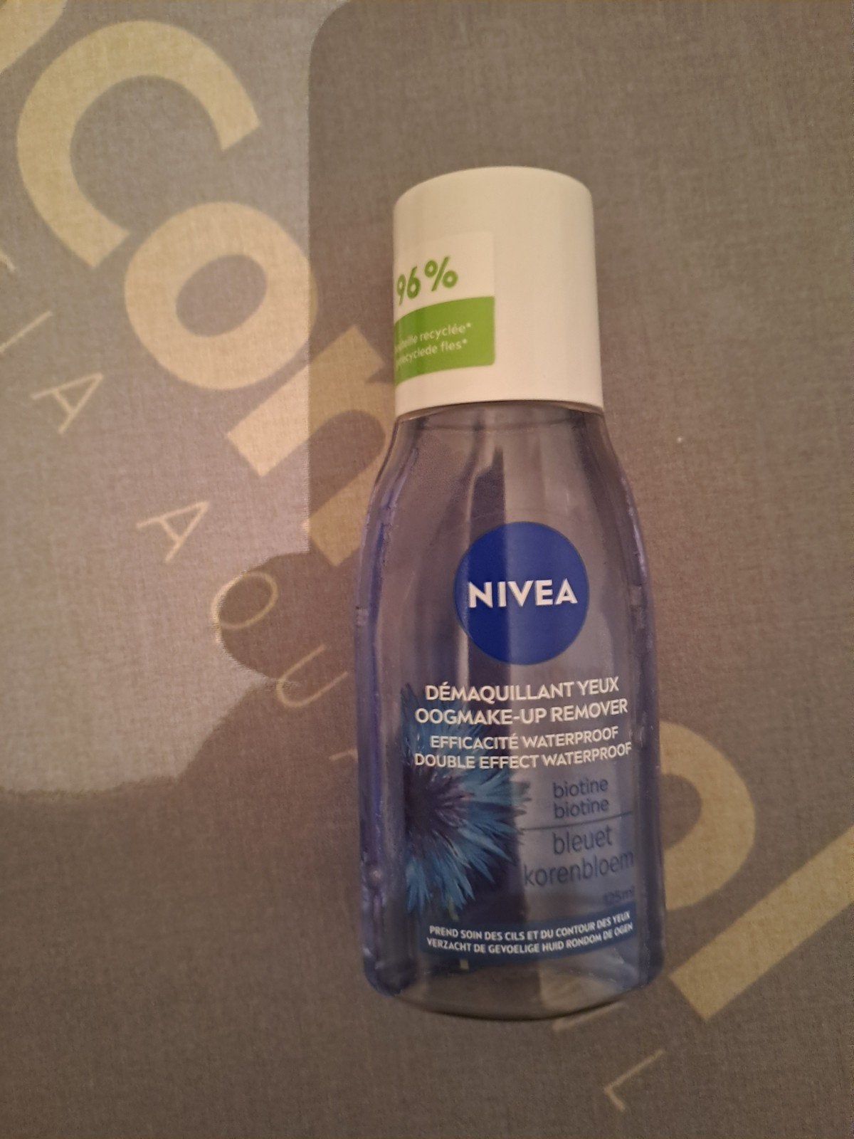 NIVEA Double Effect Waterproof oogmake-up remover, Enlèvement ou Envoi, Utilisé, Yeux, Maquillage