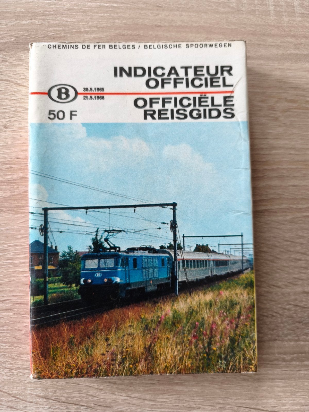 Chemins de fer Belges. indicateur officiel 1965/66, Enlèvement ou Envoi, Utilisé, SNCB