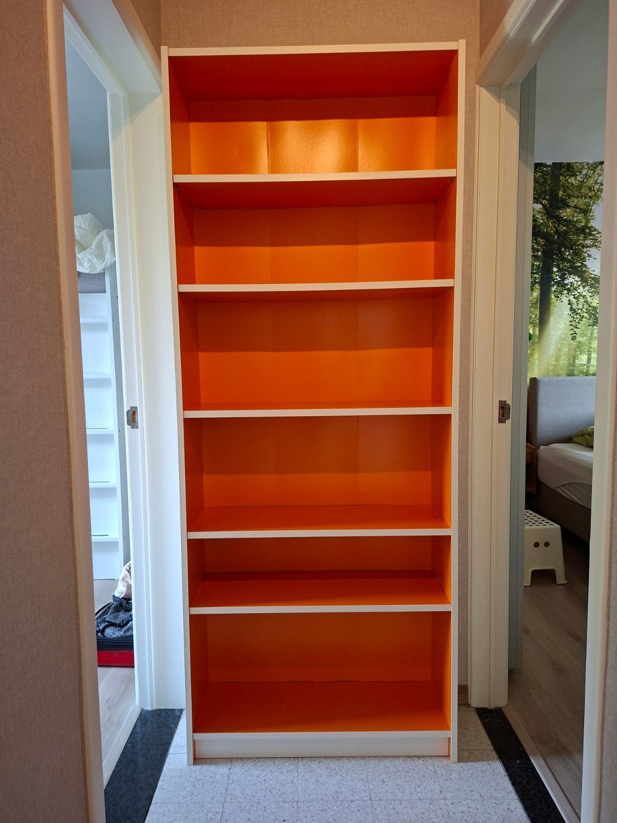 IKEA BILLY Boekenkast – Zeldzame Limited Edition Wit/Oranje, Huis en Inrichting, Ophalen