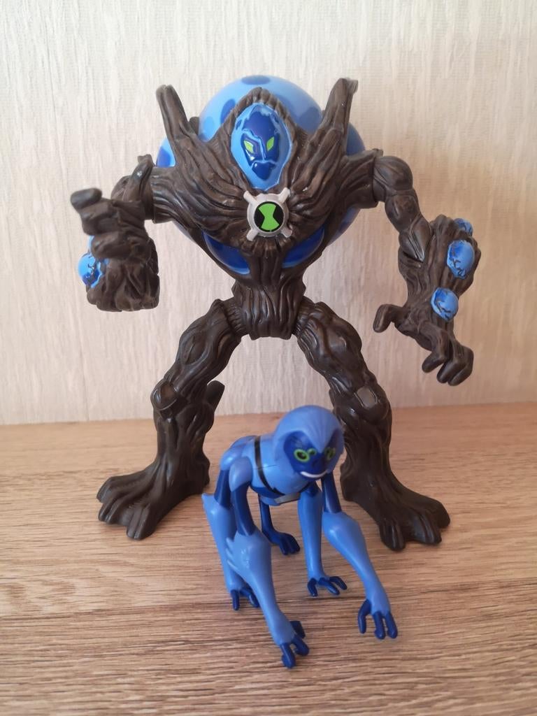 Bandai Ben 10 Swampfire & Spidermonkey, Ophalen of Verzenden, Gebruikt