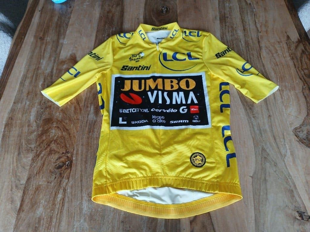Wielertrui tour de france, Fietsen en Brommers, M, Nieuw, Ophalen of Verzenden, Santini