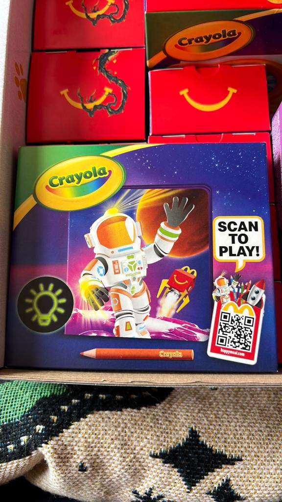 Crayola McDonald‘s speelgoed, Ophalen, Nieuw