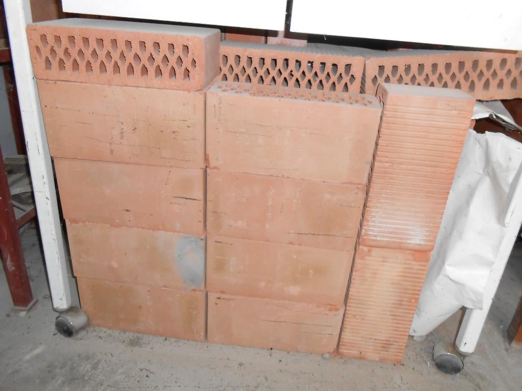 Blocs terre cuite 29x14x9 cm., Enlèvement, Comme neuf, Briques