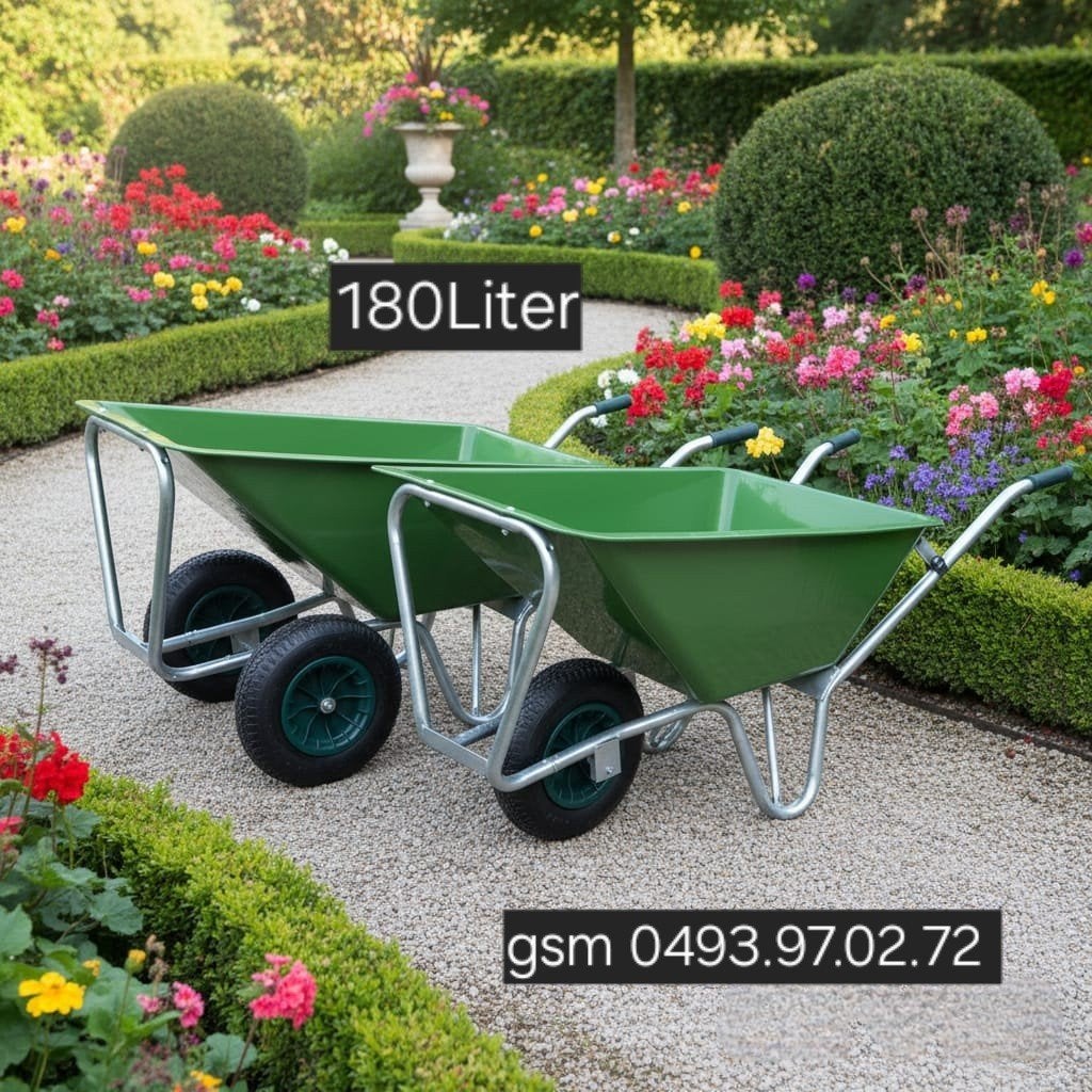kruiwagens XXL 180-200Liter, Tuin en Terras, Kruiwagens, Ophalen, Nieuw, Eenwielig