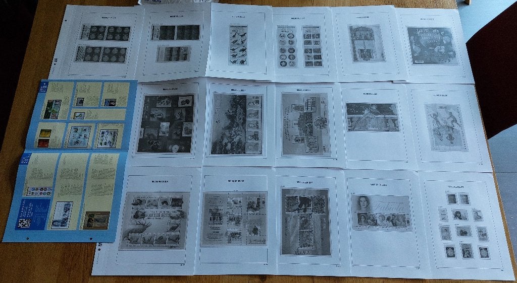 België: DAVO-bladen 2015 - zegels + B + C, Ophalen of Verzenden, Zonder stempel, Overig, Overig