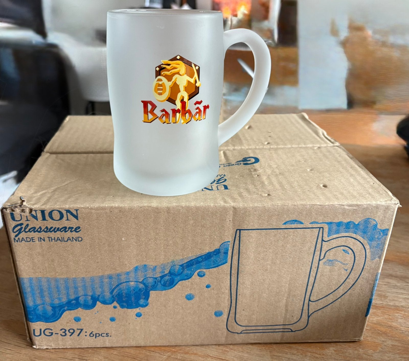 Boîte 6 verres à Barbar, Verzamelen, Ophalen, Zo goed als nieuw