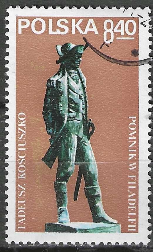 Pologne 1979 - Yvert 2454 - Tadeusz Kosciuszko (ST), Timbres & Monnaies, Timbres | Europe | Autre, Envoi, Pologne, Affranchi