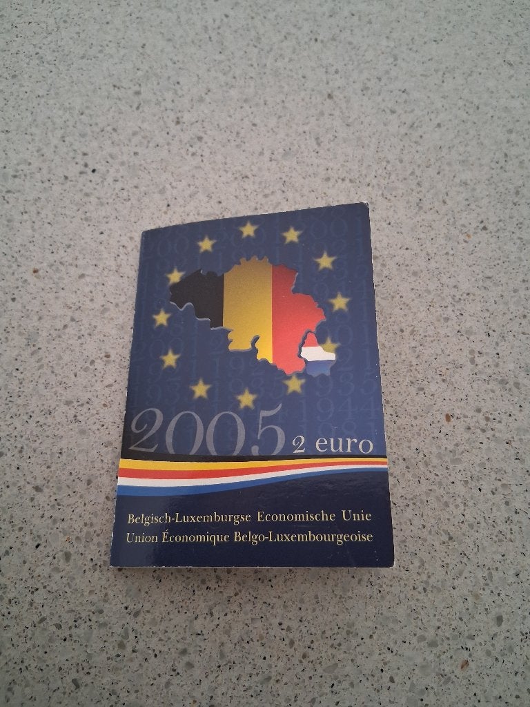 2 euro België 2005 Monetaire Unie Coincard, Enlèvement ou Envoi, Belgique, 2 euros, Monnaie en vrac