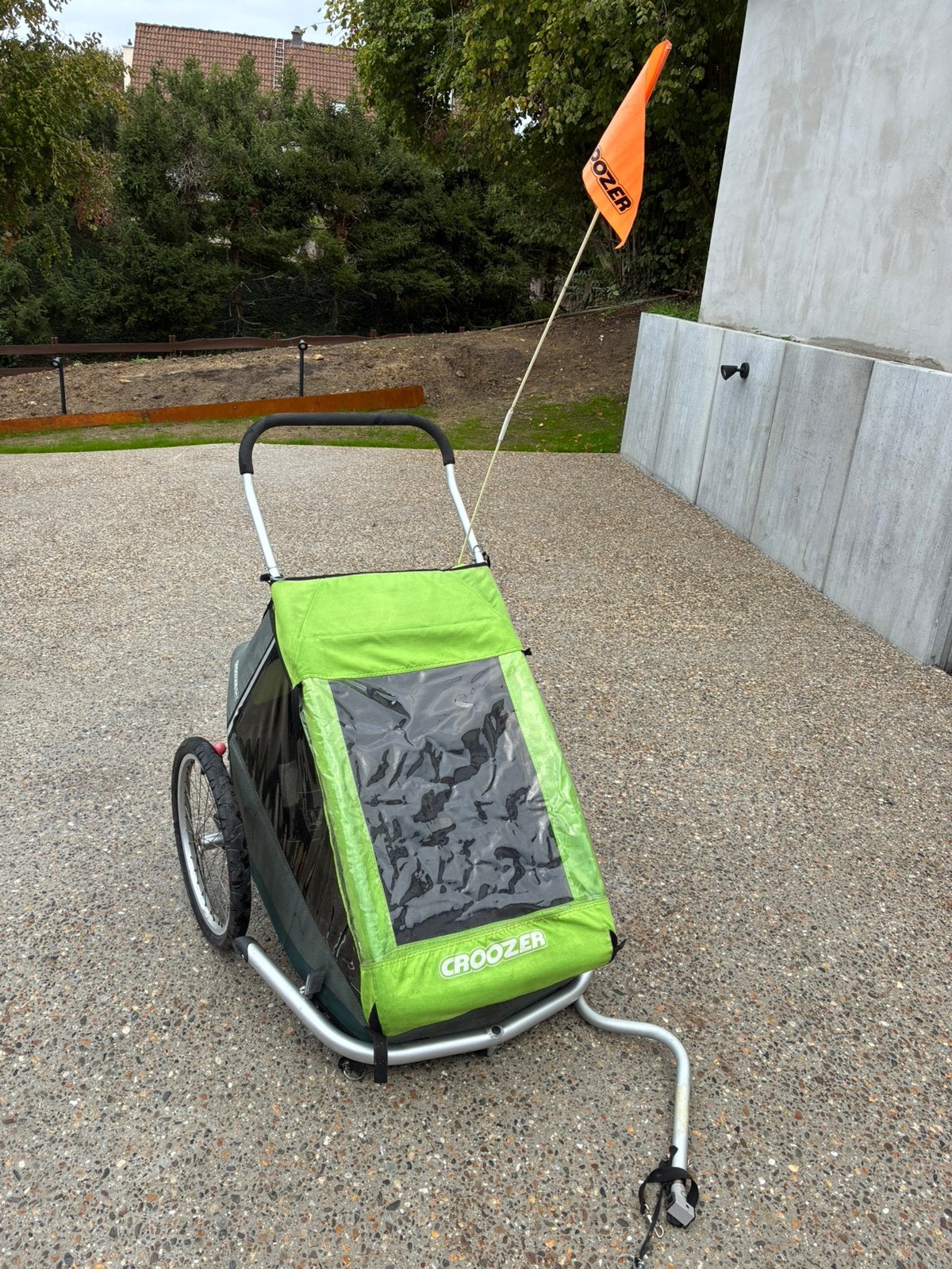 Croozer 2 places, Vélos & Vélomoteurs, Enlèvement, Utilisé, Remorque pour enfant