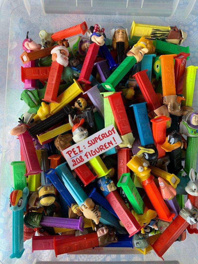 PEZ: SUPERLOT 208 PEZ-FIGUREN!, Ophalen of Verzenden