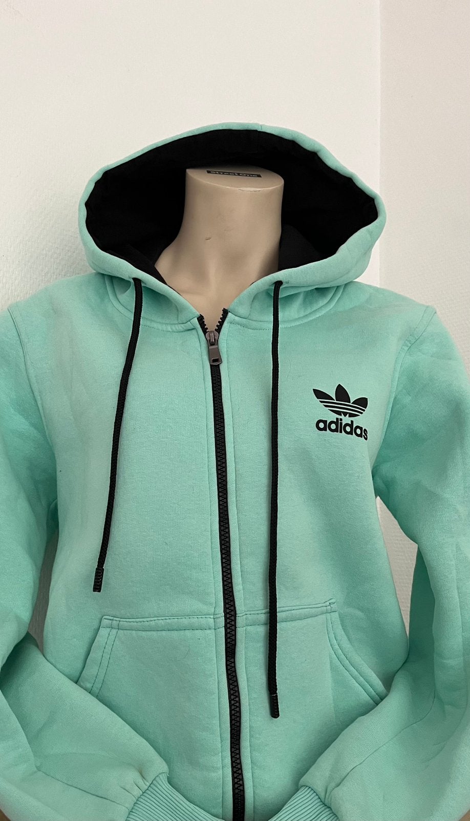 mintgroene Adidas hoodie maat S, Overige kleuren, Ophalen of Verzenden, Maat 36 (S), Fitness of Aerobics