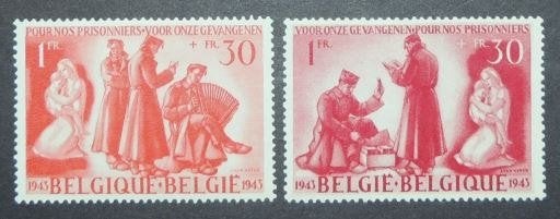 Timbres 602/623/624 Au profit des prisonniers de guerre, Envoi, Timbre-poste, Neuf