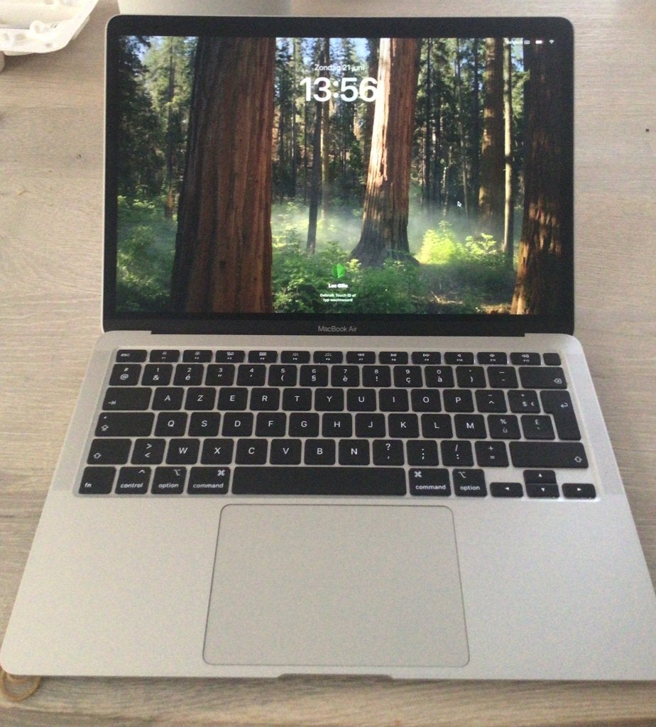 MacBook Air 8/256 van 2020, Gebruikt, 256 GB, 8 GB, 13 inch
